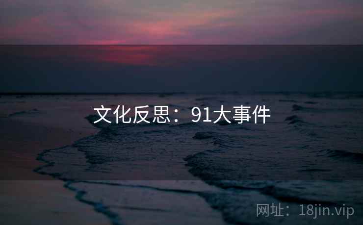 文化反思：91大事件